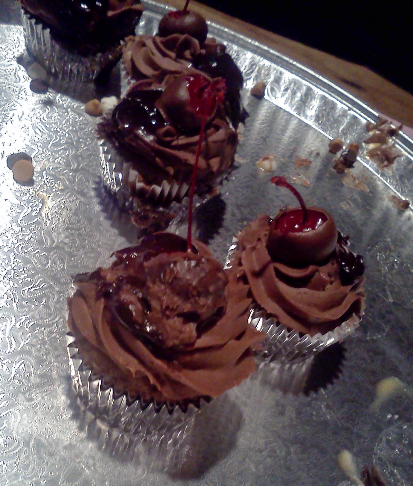 Chocolate Cherry Cupcake