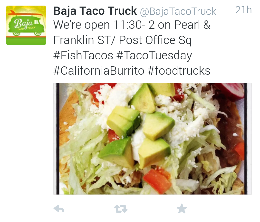 social media for food trucks