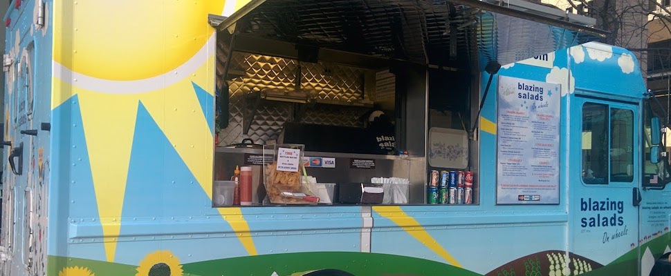 blazing salads food truck review